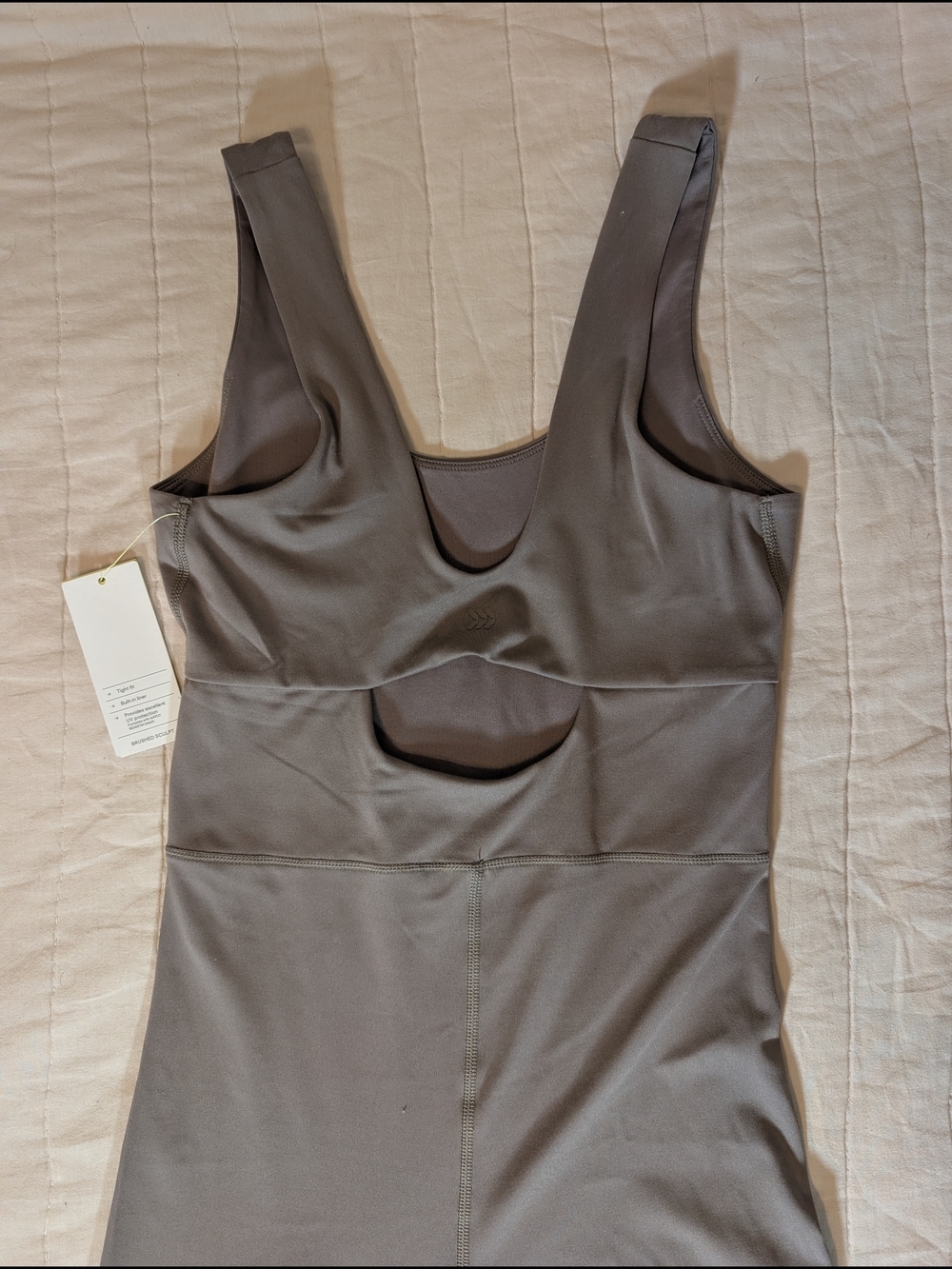 NWT all in motion Scoop Neck Bodysuit, Women's Small, Brown - Picture 6 of 7